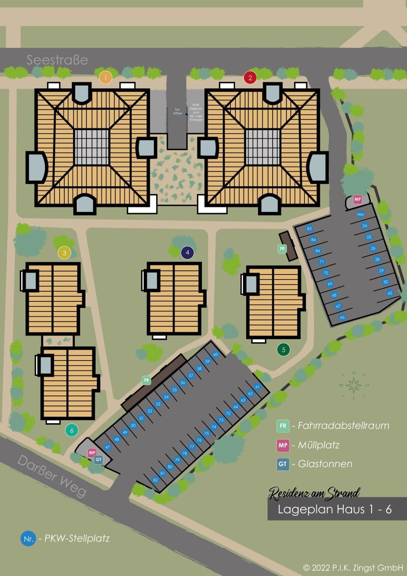 Residenz Am Strand Wohnung 3-54 Цингст Екстериор снимка